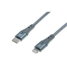 Кабель Grand-X MFI сертифікований для iPhone TypeC-Lightning для швидкої зарядки PD 1m