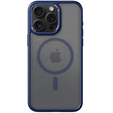 ROCK Metal-Lens Shield Series Protection Case Magnetic для iPhone 15 Pro Max Blue