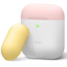 Elago A2 Duo Case White/Pink/Yellow for Airpods