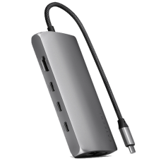 Satechi USB-C Multiport Adapter 8K with Ethernet V3 Space Gray
