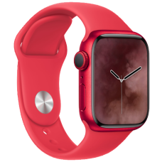 Apple Watch Series 9 41mm (PRODUCT)RED Aluminum Case with (PRODUCT)RED Sport Band - S/M 