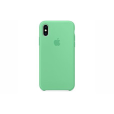 Силіконовий чохол для iPhone Xs (ніжна м'ята)